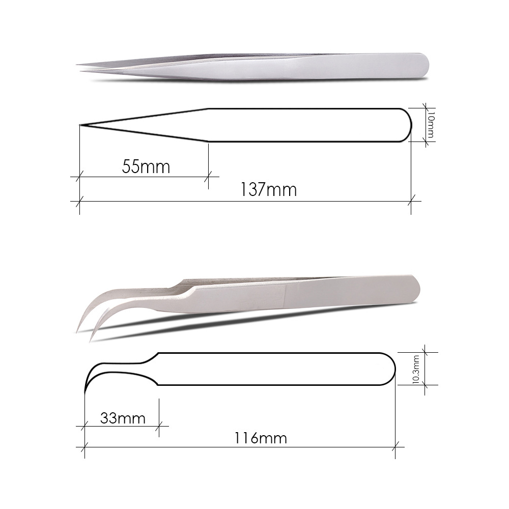 Wholesale price eyelash tweezer with premium quality JH77